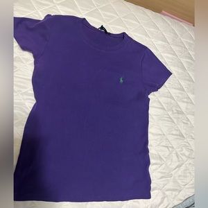 Purple ralph lauren shirt L